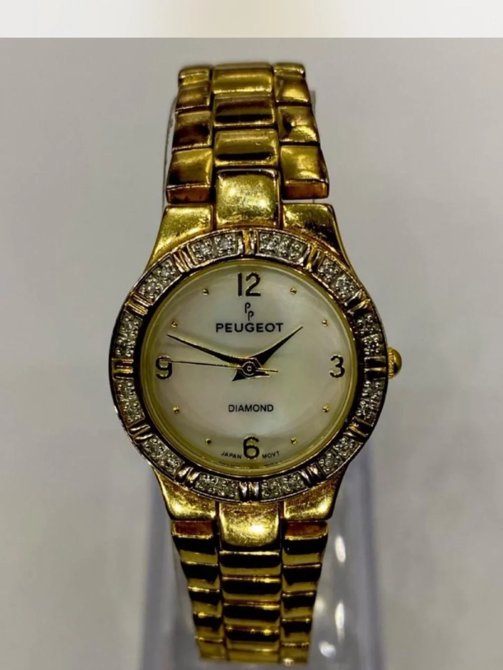 *** Peugeot  ^^^ Women's Gold Diamond Accent Bracelet Watch * Luxury ^^^